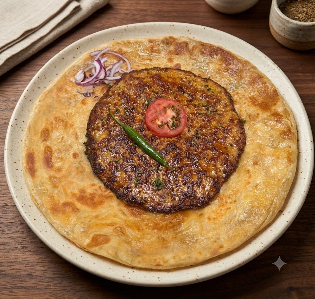 chapli kebab paratha 1
