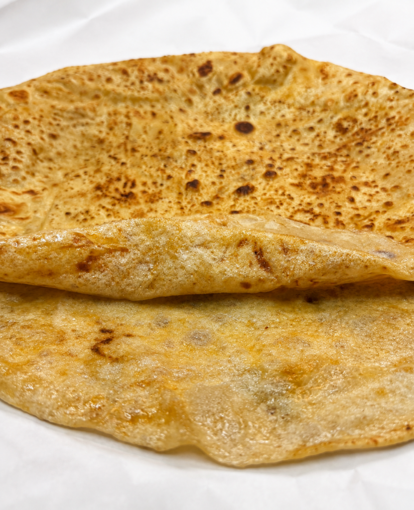chinni ka paratha white