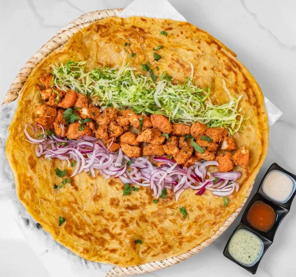 chicken tikka paratha